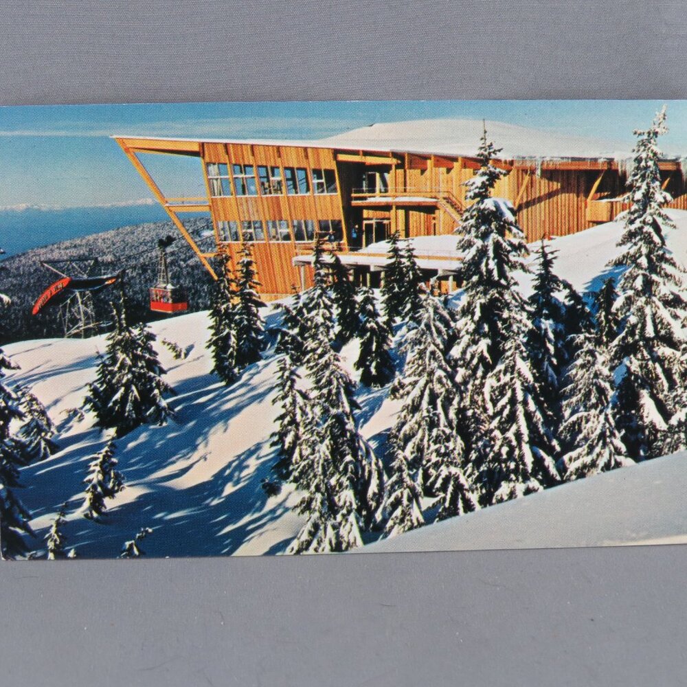 Vintage Postcard - Top of Grouse Mountain - Natural Color Productions